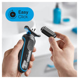 Braun Rasierer 51-B1200s Series 5 Schwarz-Blau