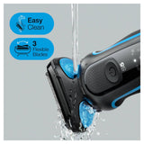 Braun Rasierer 51-B1200s Series 5 Schwarz-Blau