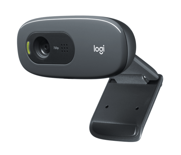 Logitech C270 – HD-Webcam mit Mikrofon, 720p, Dunkelgrau