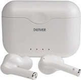 Denver TWE-37 True Wireless Bluetooth Kopfhörer mit Ladehülle creme