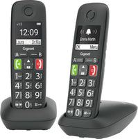 Gigaset Festnetz Festnetz-Telefon Gigaset E290 DuoSchwarz