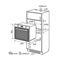 exquisit Einbau Ofen mit Mikrowelle  EBEM 797-H-030.