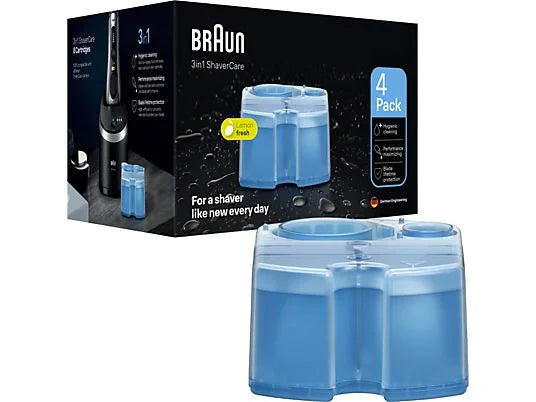BRAUN Rasierer-Reinigungsstation Nachfüllkartuschen 4er-Pack