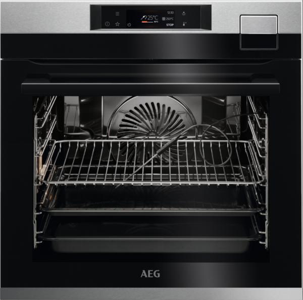 AEG BSE79228BM Elektro-Backofen mit Dampfgarer edelstahl/cleansteel