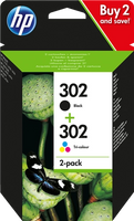 Hp 302 Druckerpatronen 2-Pack Schwarz + Tricolor