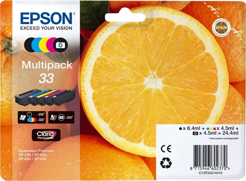 Epson multipack 33 Druckerpatronen orange