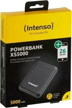 Intenso XS5000 – Powerbank, 5.000 mAh, Schwarz