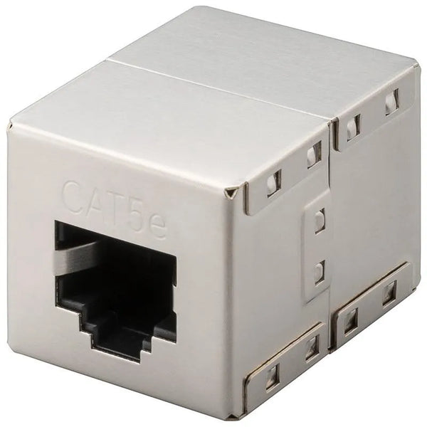 Goobay 15027 CAT-5e-Kupplung – 2 × RJ45, geschirmt