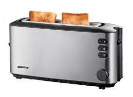 Severin AT 2515 – Toaster, Schwarz/Edelstahl