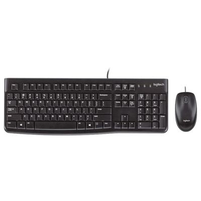 Logitech Tastatur- und Maus- Set MK120 - Schwarz