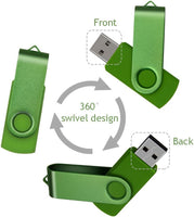 USB Sticks 8GB USB 2.0 Speicherstick  Uflatek Bunt Memory Stick Metall Flash Drive Rotate USB-Flash-Laufwerk Mehrfarbig Thumb Drive Externer...