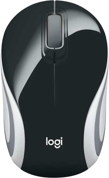 Logitech M187 Ultramobile Kabellose Maus, 2.4 GHz Verbindung via Nano-USB-Empfänger, 1000 DPI Sensor, Kompaktes Design, 3 Tasten, PC/Mac - Schwarz