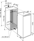 Liebherr IRD 5121 Einbau-Kühlschrank mit Gefrierfach weiß
