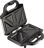 Tefal Ultracompact Sandwichmaker SM1552 | für dreieckige Sandwichtoasts | antihaftbeschichtete Platten | leichte Reinigung | kein Anbrennen | 700W | Sandwich-Grill | 26.5 x 12 x 26 cm, Edelstahl/Schwarz