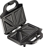 Tefal Ultracompact Sandwichmaker SM1552 | für dreieckige Sandwichtoasts | antihaftbeschichtete Platten | leichte Reinigung | kein Anbrennen | 700W | Sandwich-Grill | 26.5 x 12 x 26 cm, Edelstahl/Schwarz