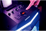 LENCO PA-220BK  Bluetooth Lautsprecher Mikrofone Party   ausgepackt