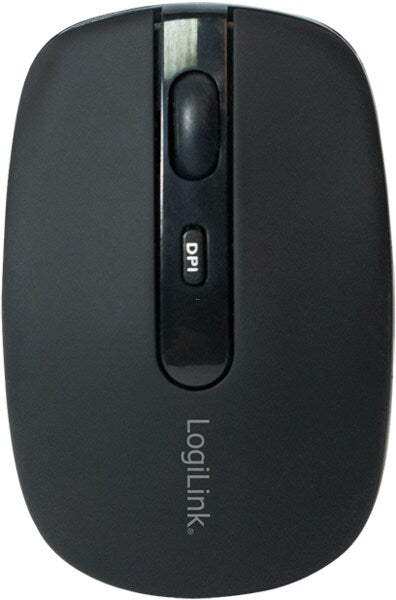 LogiLink ID0078A Optische Bluetooth Maus, 1000/1600 DPI schwarz