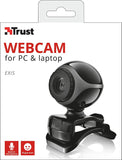 Trust 17003 Exis Webcam 300K mit Mikrofon, schwarz/silber