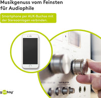 Goobay 63832 AUX-Kabel, Audiokabel, Verbinduskabel, Klinkenkabel, Klinke 3,5mm Stecker (4-Pin, Stereo) > Klinke 3, 5 mm Stecker (4-Pin, Stereo), 4-polig, 3Meter, schwarz