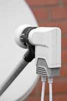 Twin Quad Octo LNB Goobay Universal LNB  Sat LNB 40 mm gold