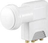 Twin Quad Octo LNB Goobay Universal LNB  Sat LNB 40 mm gold