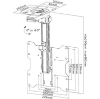 My Wall HL 12 L TV-Deckenhalterung 43,2 cm (17) - 94,0 cm (37)