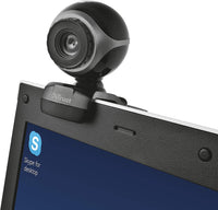 Trust 17003 Exis Webcam 300K mit Mikrofon, schwarz/silber