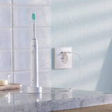 Philips Sonicare 3100 Series elektrische Zahnbürste mit Schalltechnologie, mit Drucksensor und Bürstenkopf-Wechselanzeige, HX3671/13, Weiß