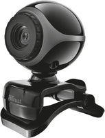 Trust 17003 Exis Webcam 300K mit Mikrofon, schwarz/silber