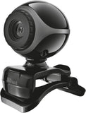 Trust 17003 Exis Webcam 300K mit Mikrofon, schwarz/silber