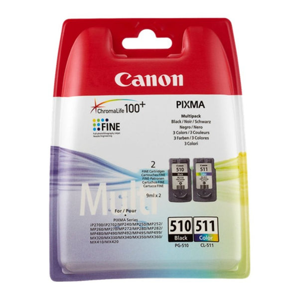 Canon PG-510 + CL-511 – Druckerpatronen, Schwarz und Farbe