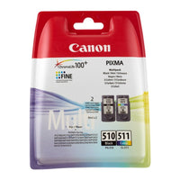 Canon PG-510 + CL-511 DK schwarz + color Tinte