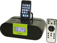 Roadstar HRA-500IP gr iPod iPhone iPad Docking Station mit Radio und Wecker aussteller